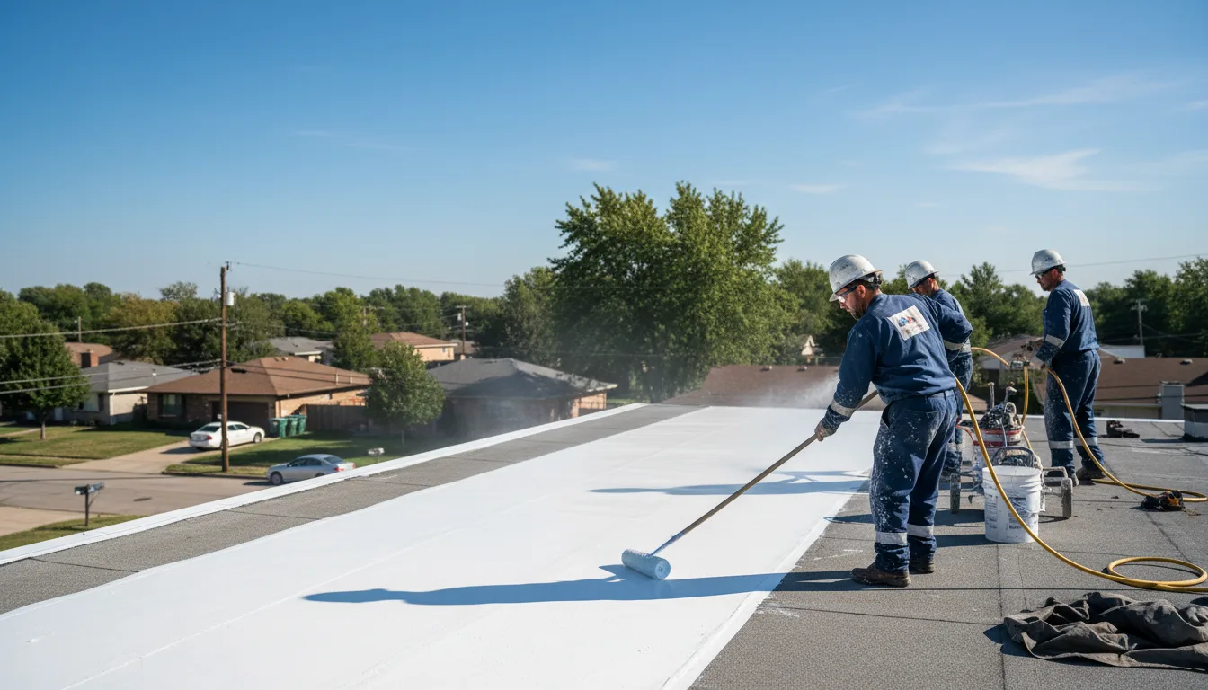 Commercial roof coating in Tyrone, PA near me